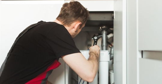 installing water treatment system